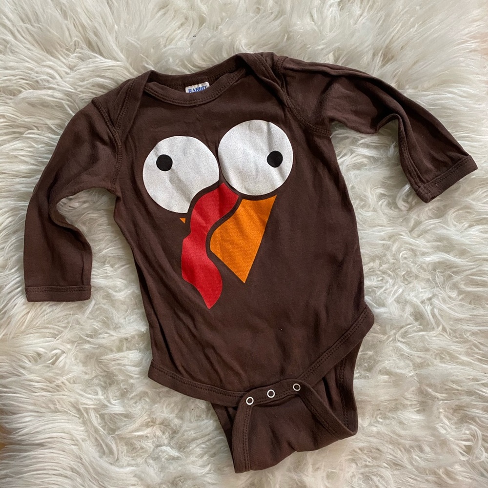 Silly Turkey Thanksgiving Unisex Onesie 12 Month
